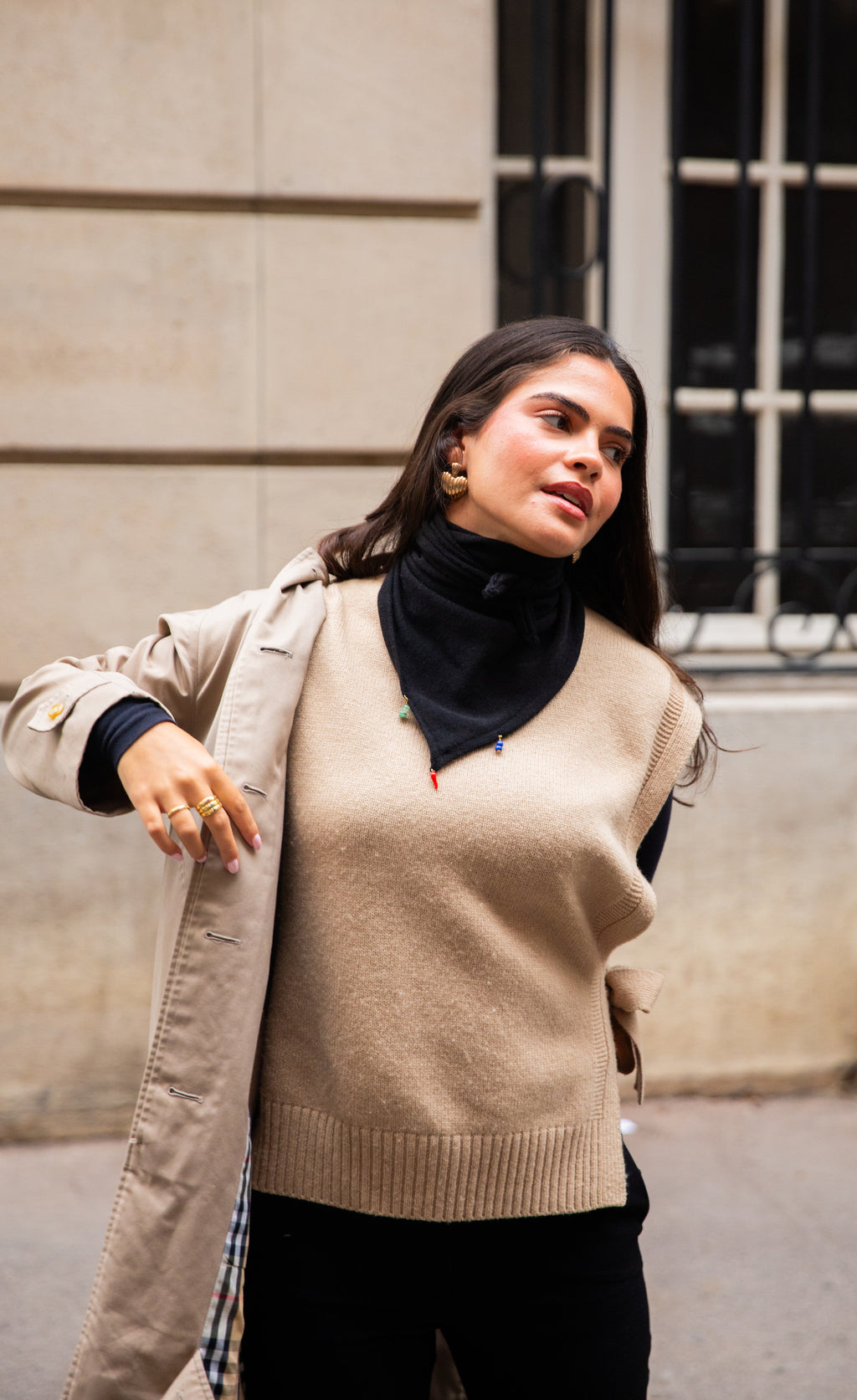 Fichu Jacqueline (en maille)