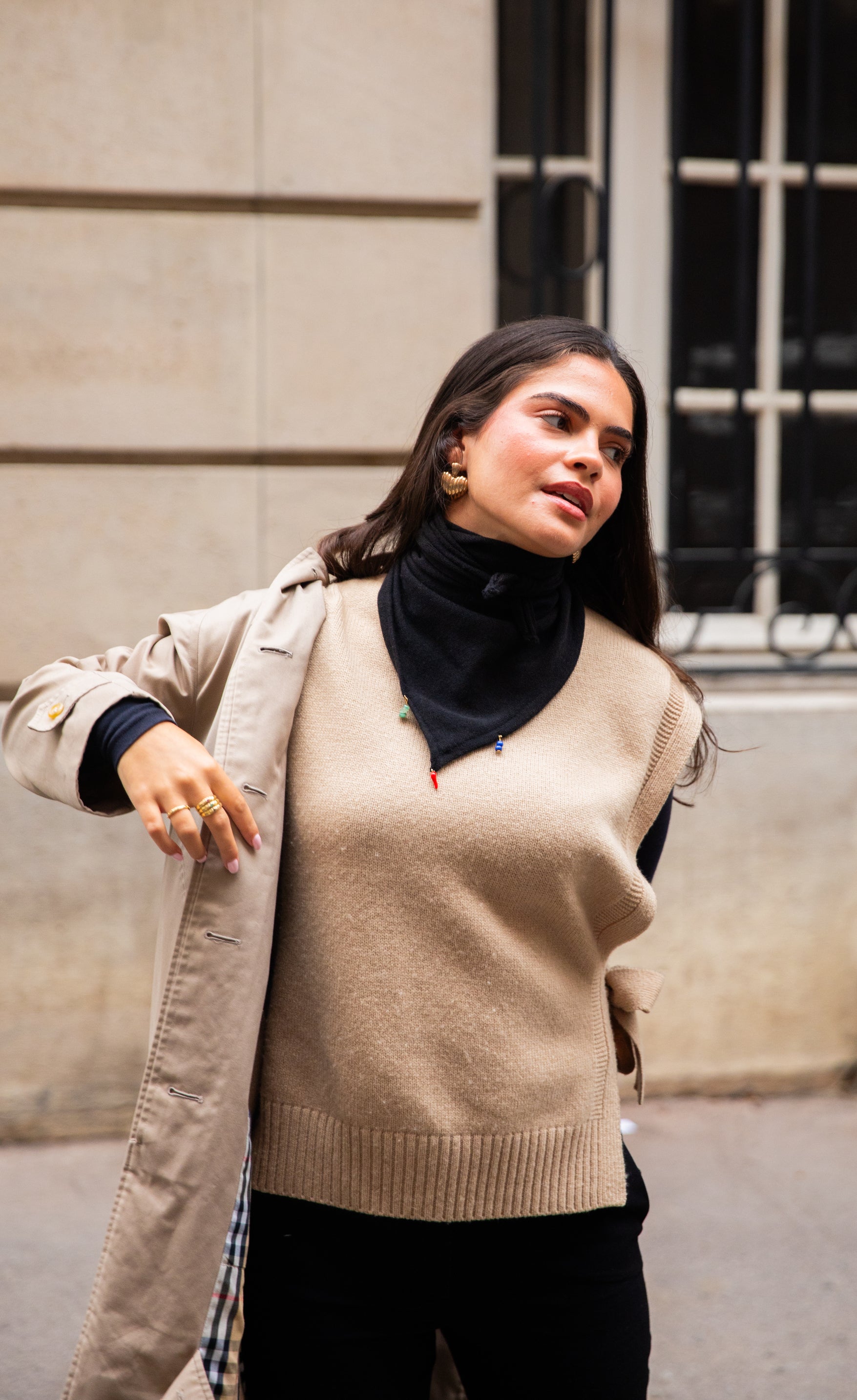 Fichu Jacqueline (en maille)