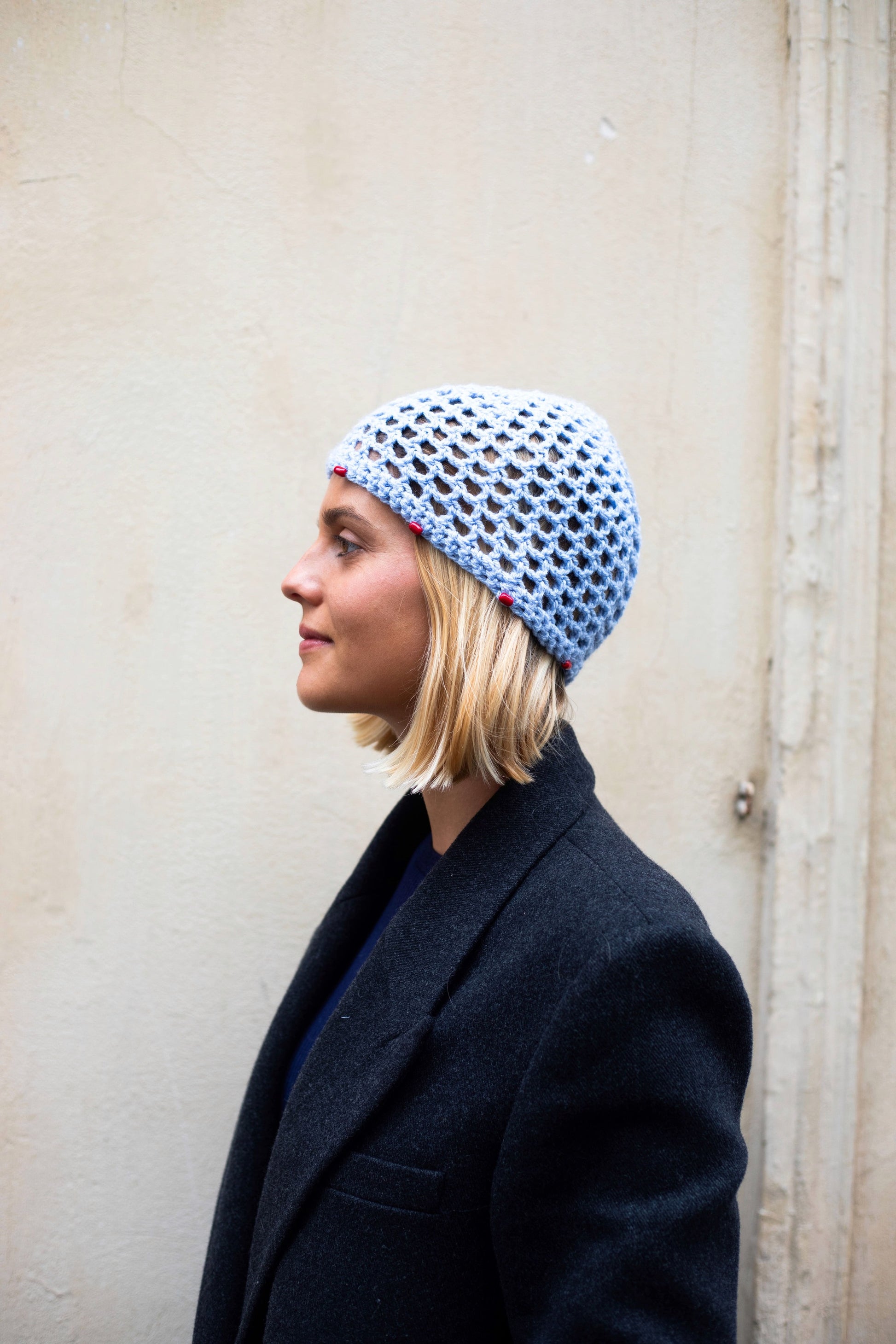 Beanie bleu clair